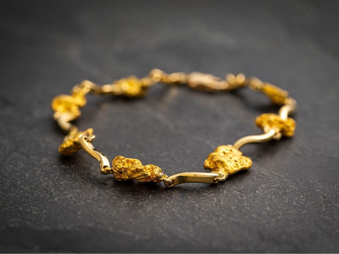 Gold nugget bracelet from The Perth Mint