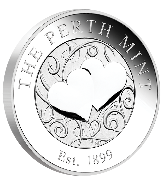 12 PMHEART Hearts Silver 1 2oz Medallion OnEdge LowRes